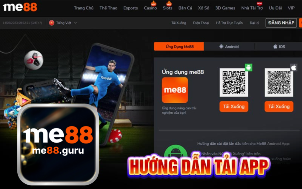 Cách cài đặt app ME88 trên điện thoại